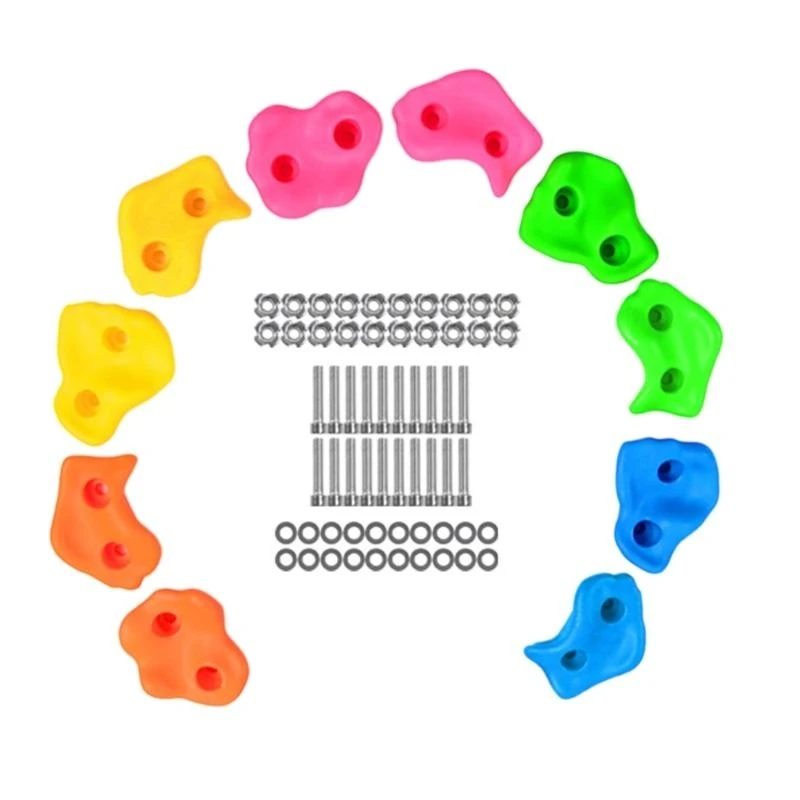 

Fun and Safe Rock Climbing Holds for Kids Assorts Color Climbing Stone JOME