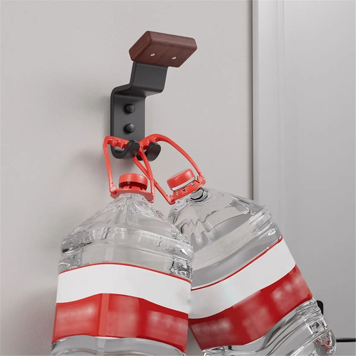 Wall-Mounted Helmet Hook Rack Steel Storage Holder for Coats and Caps Display Hanger Stand