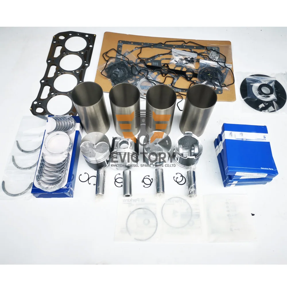 For PERKINS engine parts 404D 404D-22 404D-22T rebuild overhaul kit + water pump