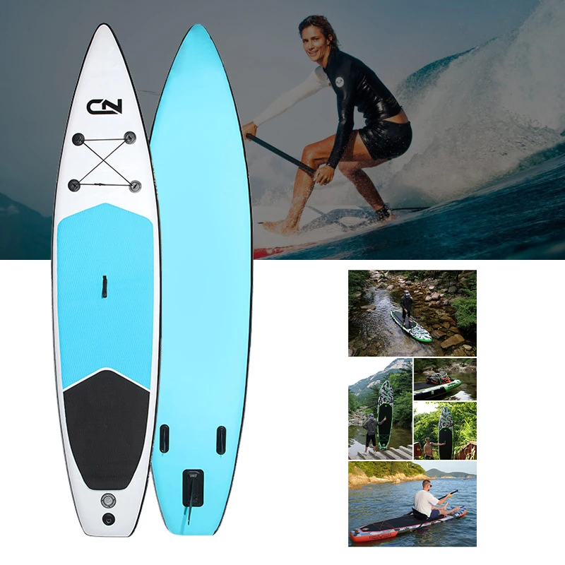 Aufblasbares Stand-Up-Paddle-Board mit ausgewogenem Flügel-Design, langlebiges SUP-Zubehör, 335 x 84 x 15 cm, stabile aufblasbare Paddle-Boards