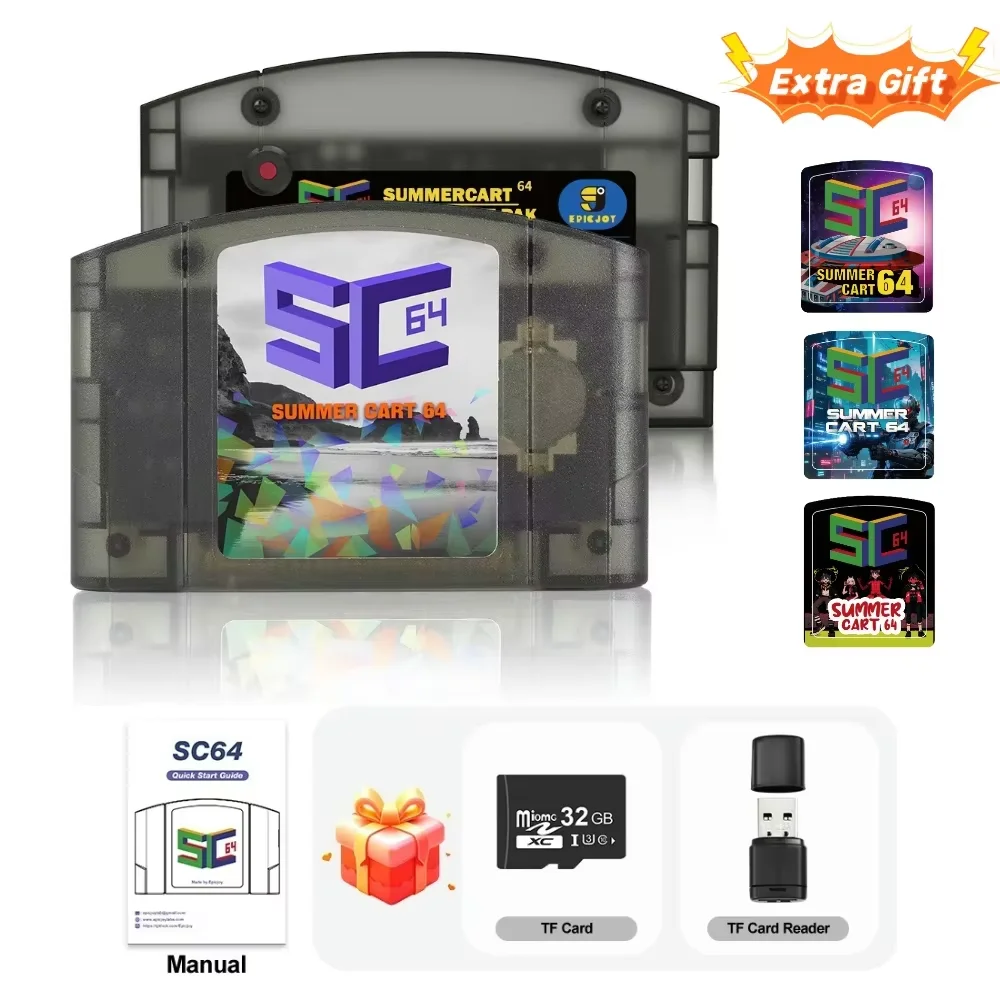 EPICJOY サマーカート64 32GB N64ゲームカード