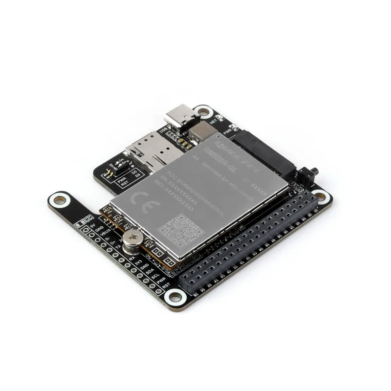 PCIe to 5G/4G/3G HAT designed for Raspberry Pi 5, Compatible with 3042/3052 packages SIMCom/Quectel 5G modules, RPI5 HAT