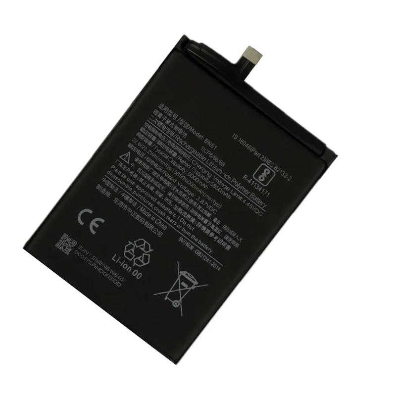 BN61 Brand 100% New  6000mAh Battery For Xiaomi Pocophone X3 Poco X3 Phone Replacement Batteries Bateria Batterij +Tools