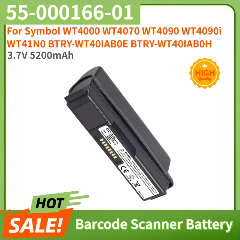 55-000166-01 High Quality Battery 3.7V 5200mAh for Symbol WT4090 WT4090i WT4000 WT4070 WT41N0 BTRY-WT40IAB0E BTRY-WT40IAB0H
