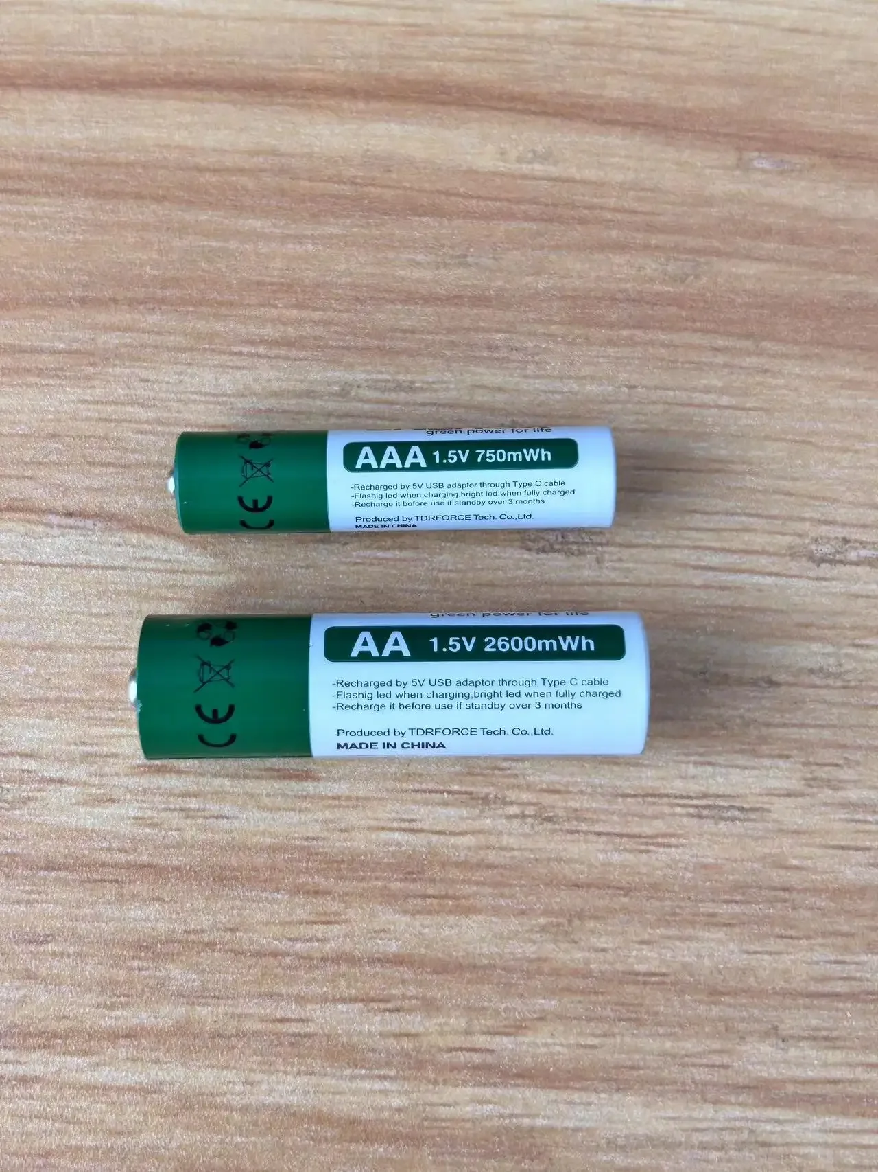 1.5V AA/AAA Rechargeable Battery 750mWh/2600mWh 18650 USB Rechargeable Batteries Lithium Digital Battery for Mouse Remote Toy