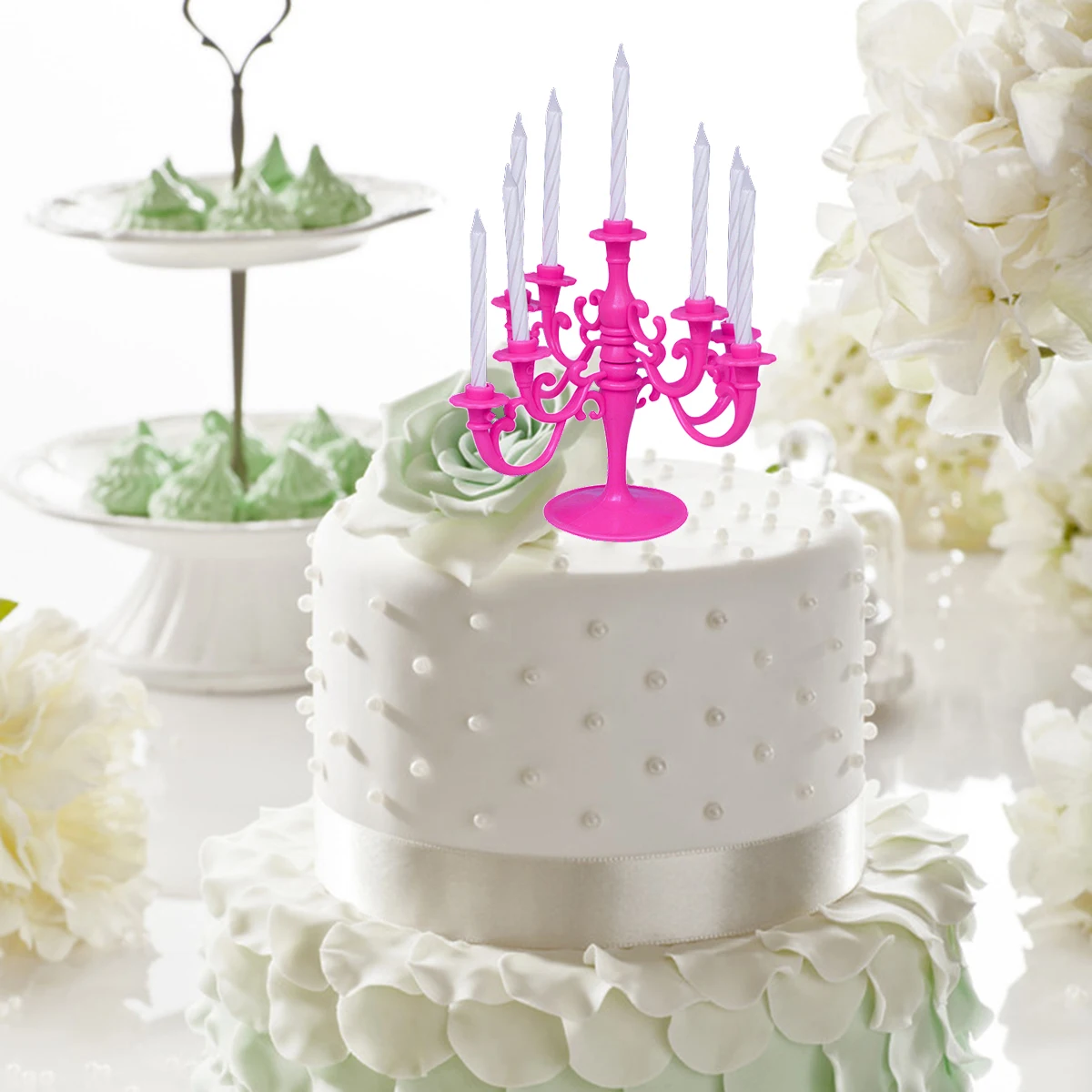 

Birthday Slender Cake Candles Table Holders Wedding Candlesticks Decoration