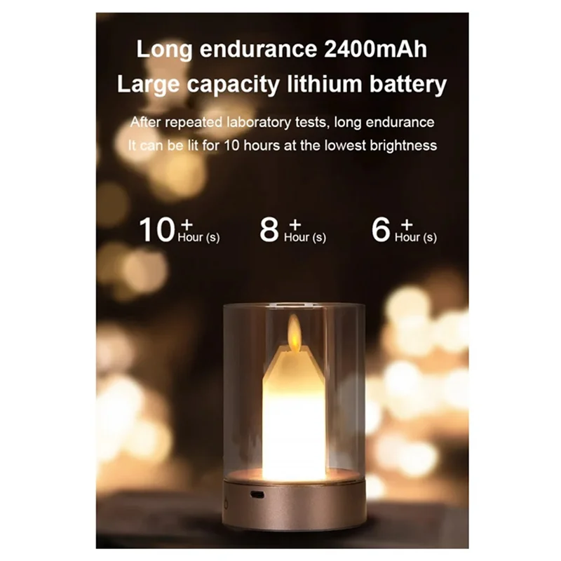 M11K-Intelligent Atmosphere Motion Sensor LED Night Light Manual Scanning Candlelight USB Charging Decoration Automatic Switch