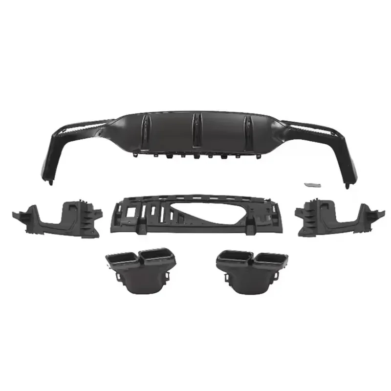 High Quality Rear Lip Sport E63 Rear Diffuser with Exhaust Tips for E Class W213 Pre 2016-2020 Sport