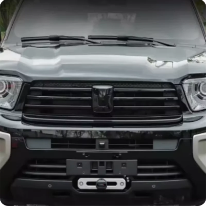 

For LHD Great Wall Tank 700 2024 Exterior Accessories Car Logo Front Bumper Grille Grill Mesh Stripes Decoration Cover Trim