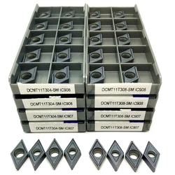 DCMT11T304 DCMT11T308 IC907/908 Iscar Carbide insert Internal Turning tool high quality CNC Cutting lathe tools Steel processing
