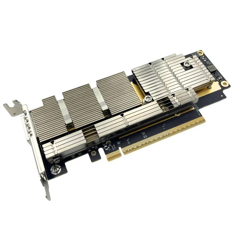 Tarjeta de interfaz de red Ethernet OSFP de un solo puerto PCIe 5,0 X16 200 Gb/s tarjeta adaptadora de alta velocidad MCX75310AAS-HEAT