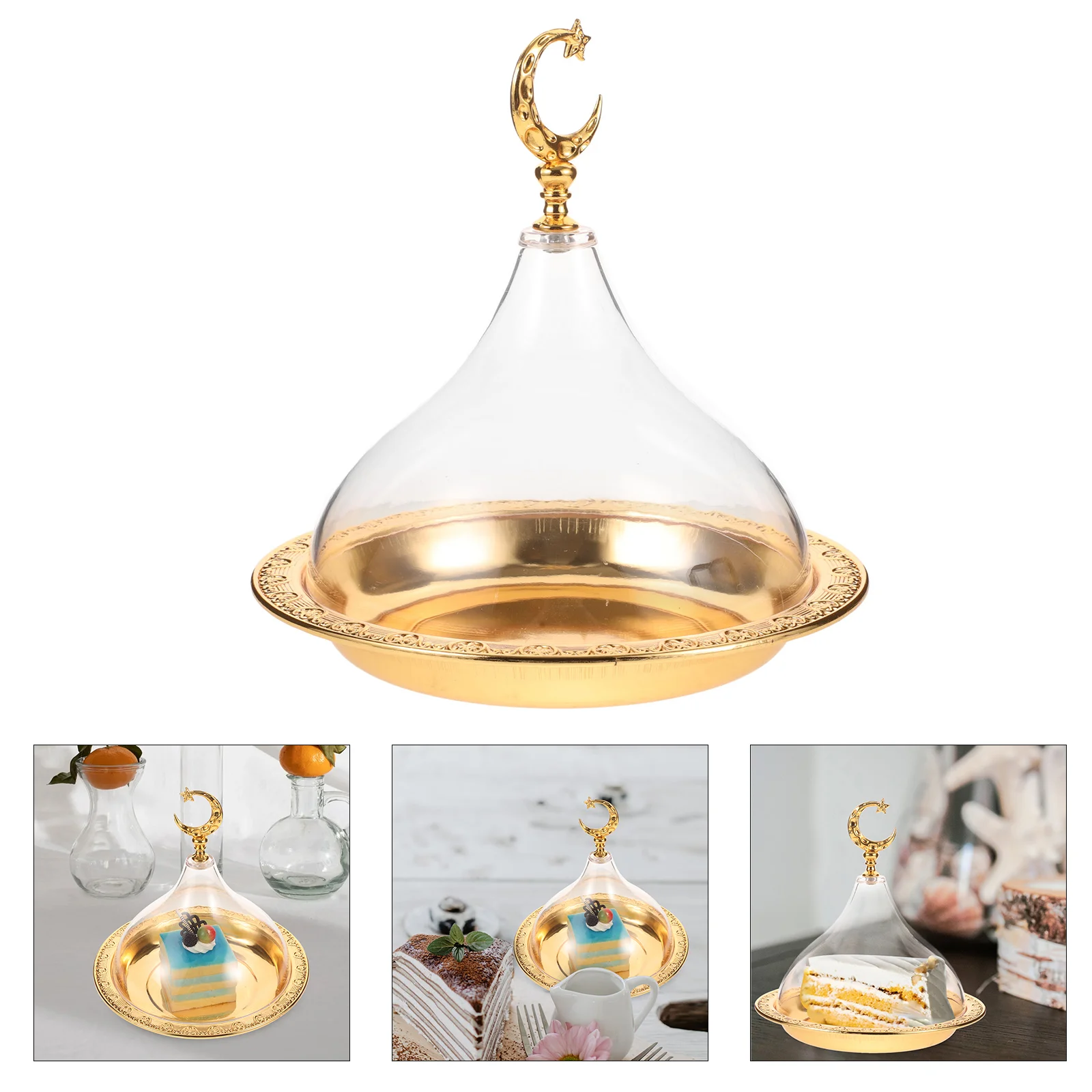 

Carved Disc Kitchen Cake Tray Plate Dessert Cover Snacks Household Multi function Elegant Appearance Exquisite Workmanship