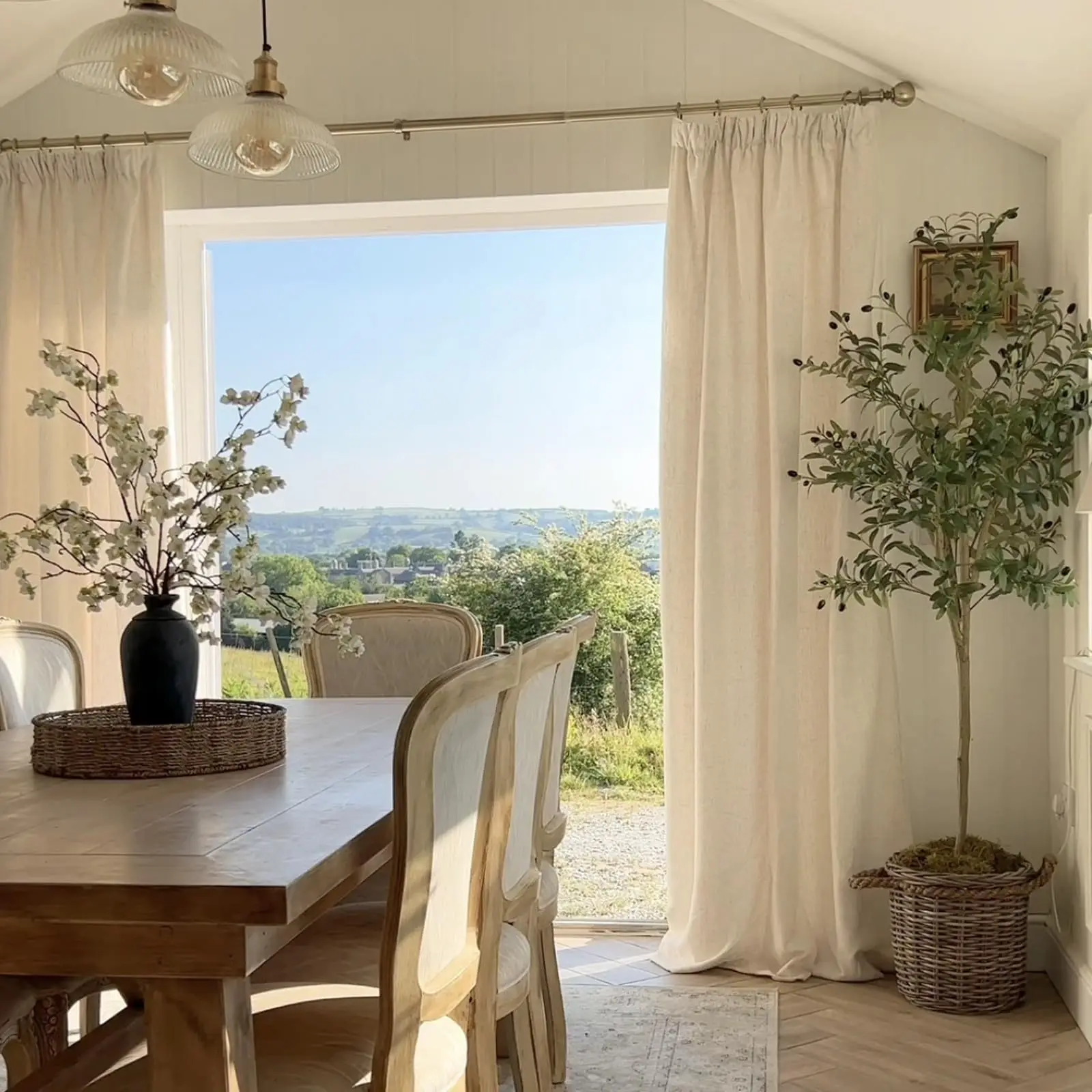 Planta de oliva artificial realista (120/180 cm) – Árbol realista para decoración del hogar, la oficina y el jardín