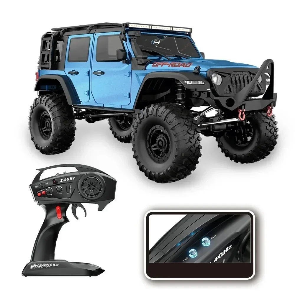 1:10 R1011 Remote Control Full Size Model Car 2.4ghz High-speed Off-road Climbing Toy Car R1001 Upgraded Version Tpr Rubber Gift