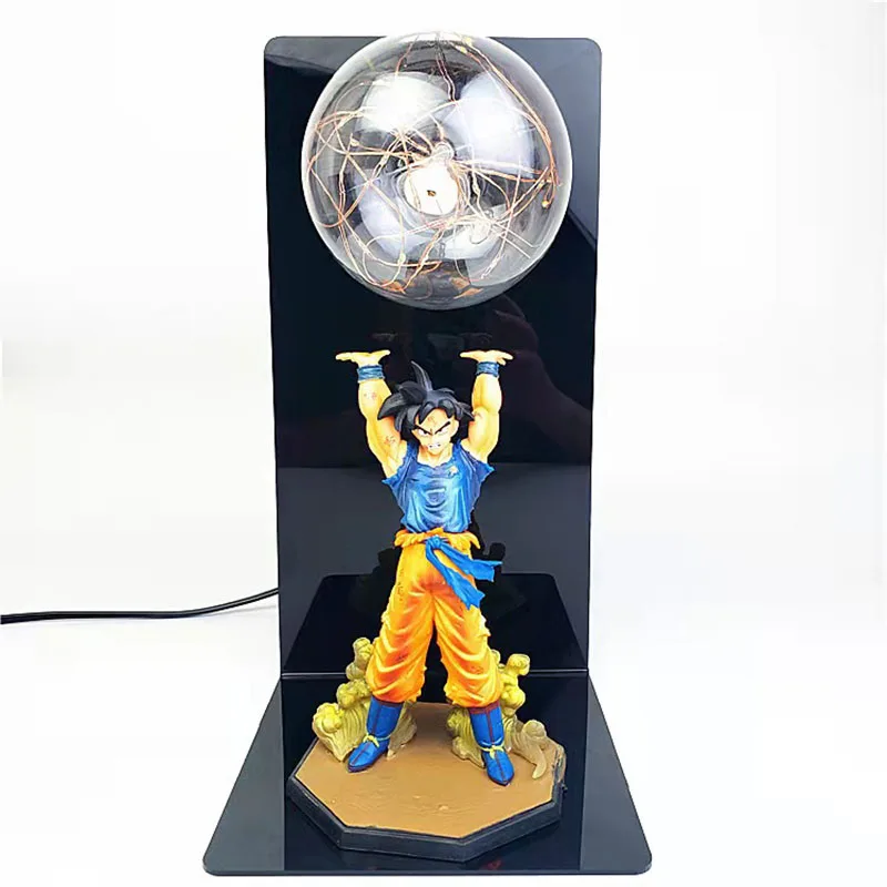 Dragon Ball Z Son Goku Action Figures Creative DIY Lamp Figure DBZ Strength Bombs LED Bedroom Decorative Collection Toys Gift