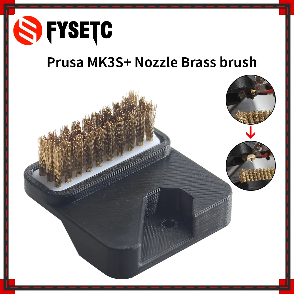 3D Printer Cleaner Tool for Prusa MK3S+ Copper Wire Brush Brass Toothbrush Nozzle Cleaning Brush  3D Printer Parts Cleaning Tool