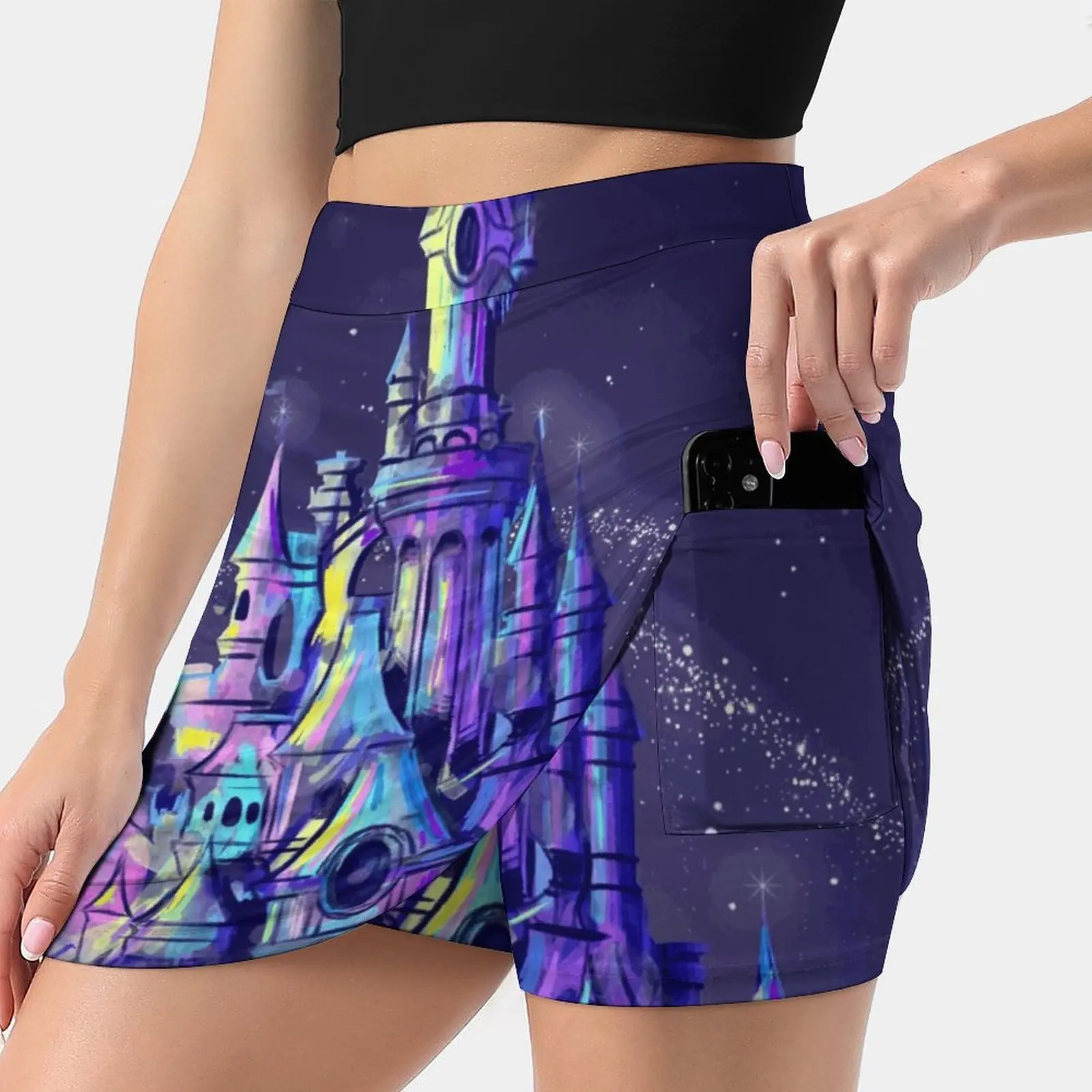 Magic Princess Fairytale Castle Kingdom Korean Fashion Skirt Summer Skirts For Women Light Proof Trouser Skirt Magic Kingdom