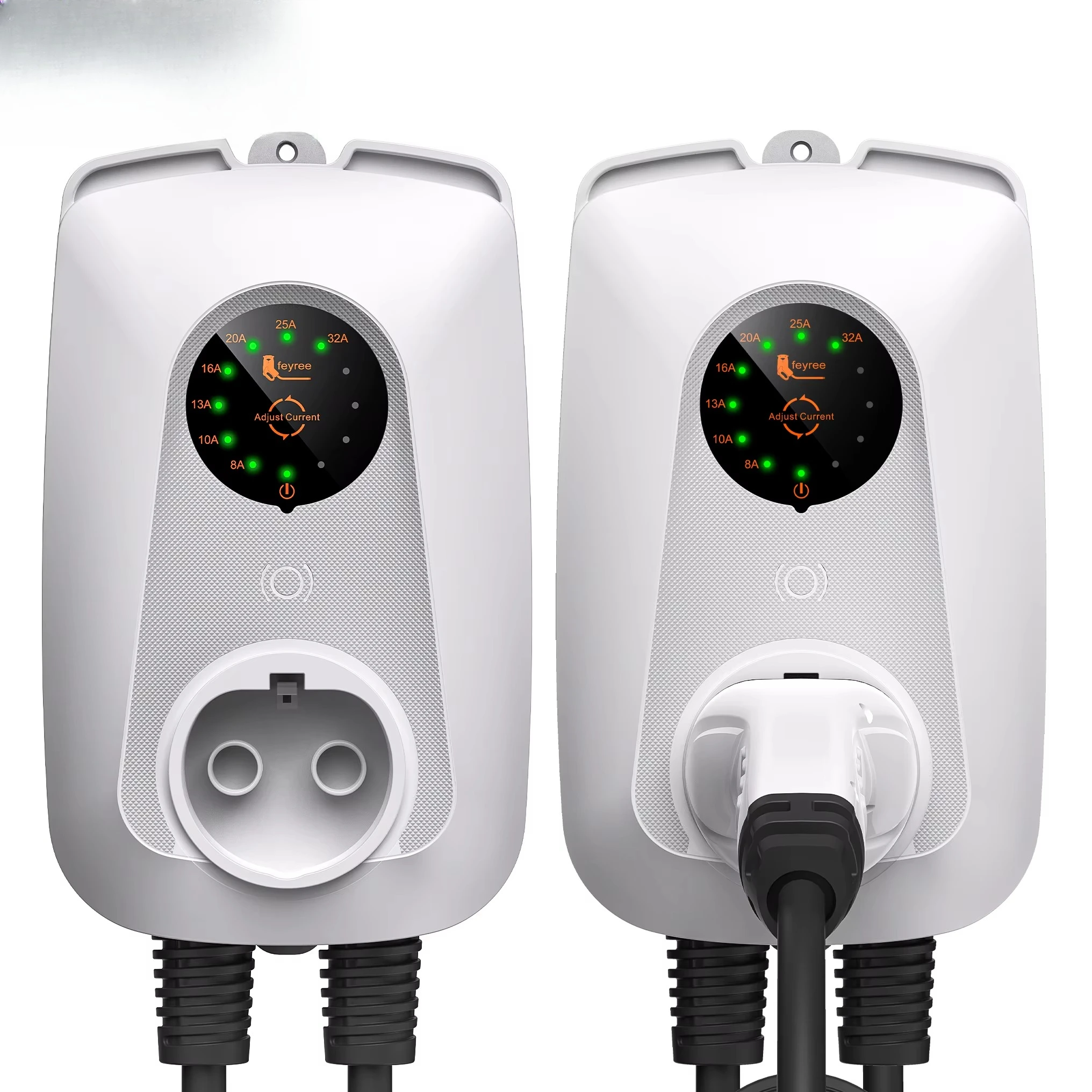 

7KW Electric Vehicle Charger Type 2 32A Adjusting Current Fast Charging Socket Edition Wall Mounted Electric Vehicle