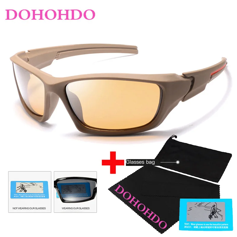 DOHOHDO – lunettes de soleil polarisées pour hommes, nouveau Design de marque, lunettes de Vision nocturne, pour la conduite en voiture, Design classique, UV400