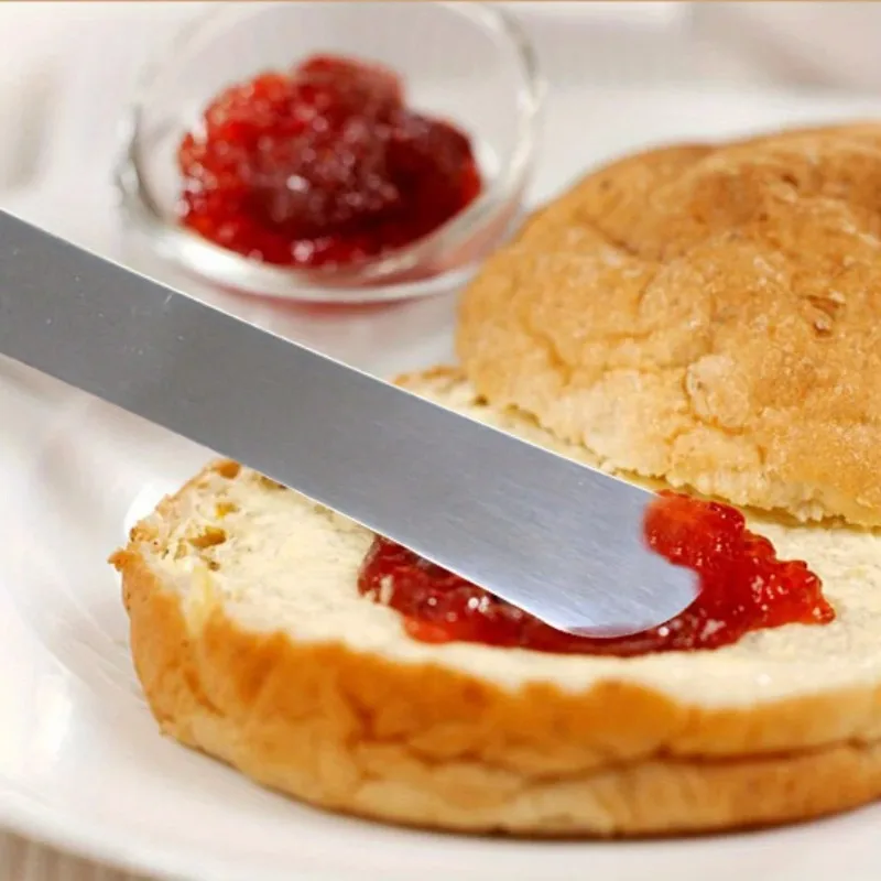 Stainless Steel Baking Utensil Set Spatula Cream Trowel Mixing Spoon for Butter Jam Dumplings