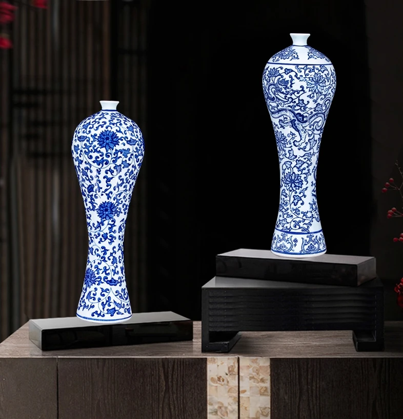 

Jingdezhen Color Glaze Flower Arrangement Ceramic Vase Store Office Cafe Furnishing Crafts Home Livingroom Bookshelf Handcrafts