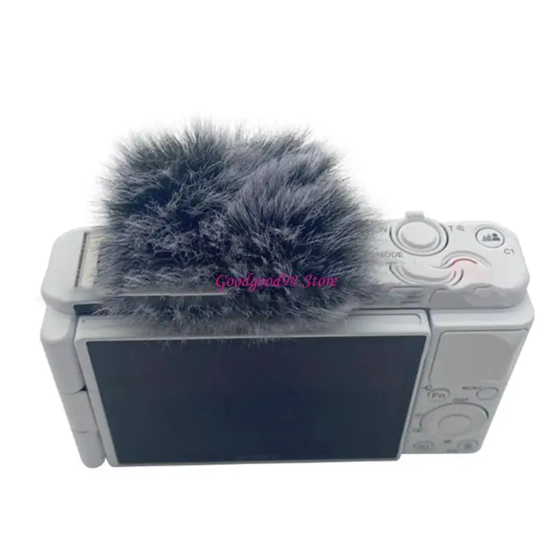 

Faux Furry Windscreen for ZV1 ZV1F ZVE10 Mic Cover Get Clear and Quality Sound W8EC