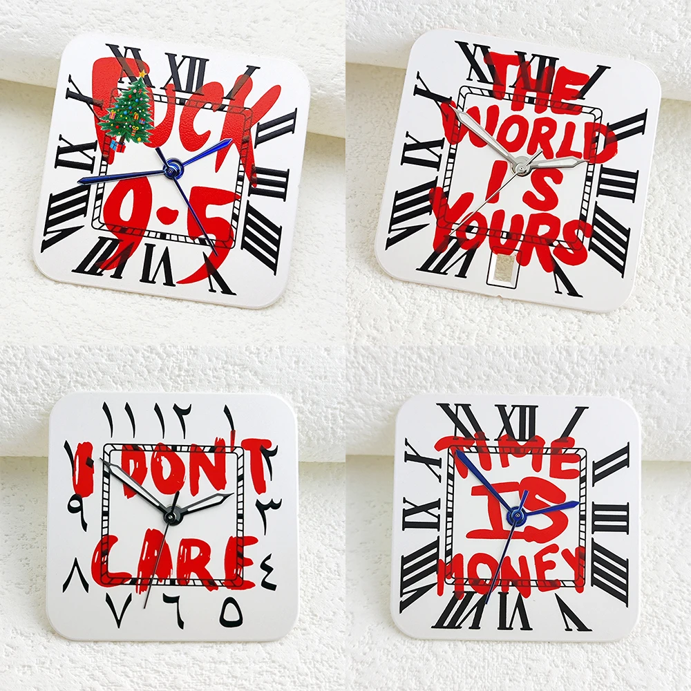 

New 27mm custom logo Roman square dial, suitable for NH35 automatic movement 6 o'clock watch modification accessories