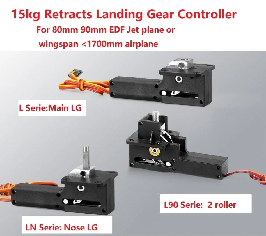 Freewing RC samolot EDF odrzutowiec część LN 90L nos lub główny chowany zestaw do lądowania 15kg chowa kontroler do modeli DIY