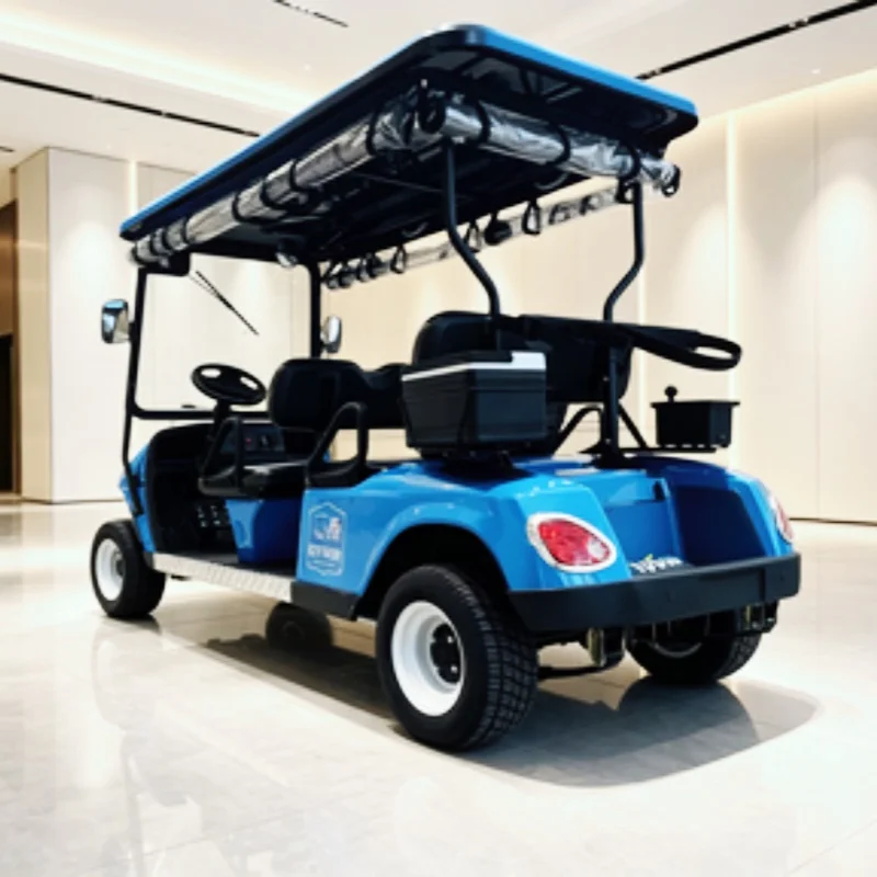 New 72V Popular Electric Golf Cart Lithium Battery 4-Seater Club Car With Golf Bag Rack And Basket Sand Box Rain Cover