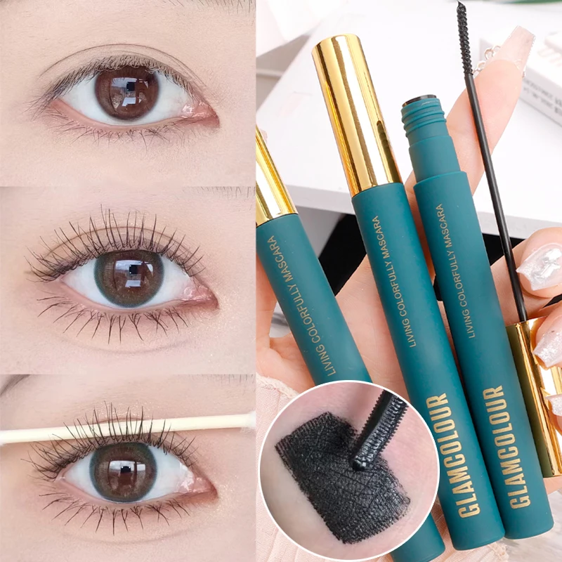 Black Blue Brown Mascara Makeup Waterproof Eye Lashes Extension Thick Curling Lengthen Colorful Eyelash Mascara Cosplay Cosmetic