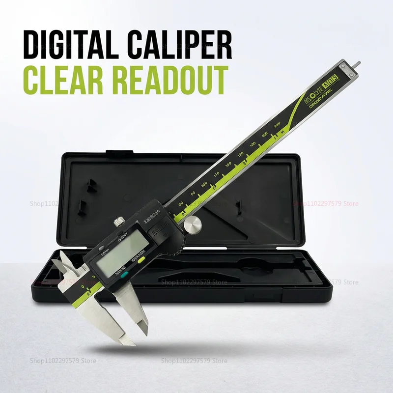 150mm LCD Digital Caliper Stainless Steel Electronic Vernier Caliper for Precise Measuring Accurate 8 inch Tool
