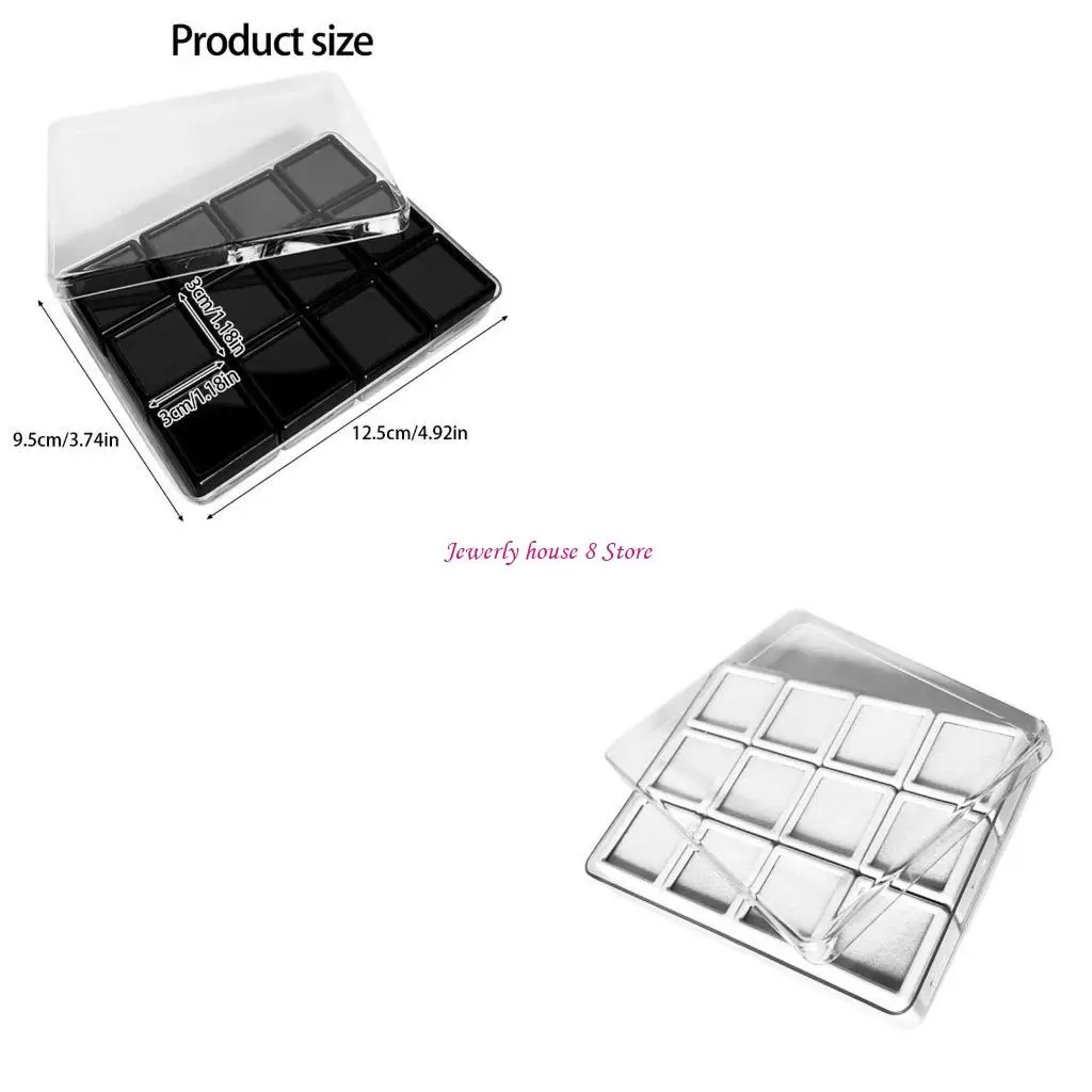 

Jewelry Organizers Box Acrylic Tray With Sponge Padding Acrylic Case for Gemstones Rings Beads Storage Display