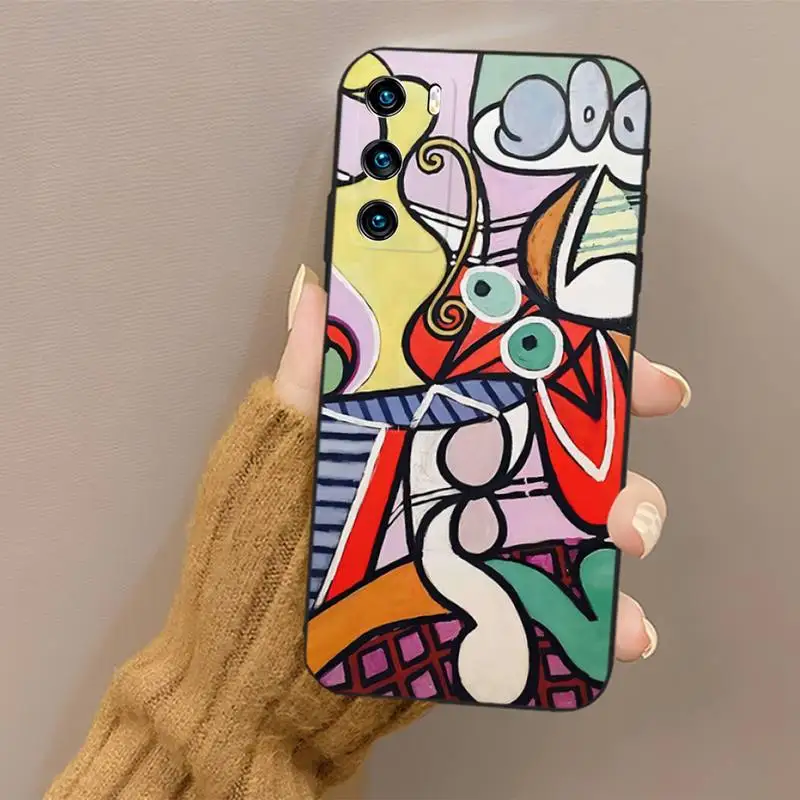 Picasso Abstract Art Phone Case For Huawei P40Pro P30 P20 P10 Plus Lite Pro Y5 Y6 Y7 Y8 PSMART 2019 2020 Funda Shell Cover