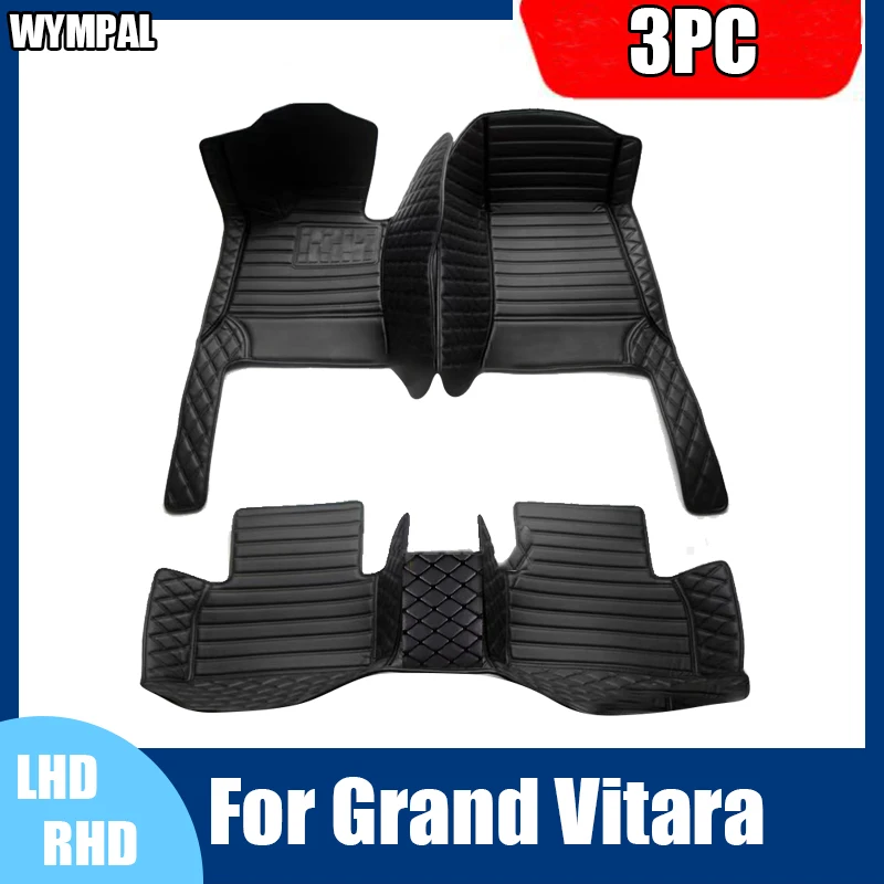 Car floor mats for Suzuki Grand Vitara (Four doors) 2006 2007 2008 2009 2010 2011 2012 2013 2014 2015 2016 2017 auto automobile