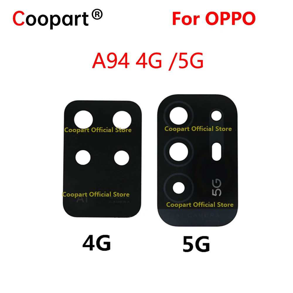 

Для OPPO A94 4G 5G A95 стеклянный объектив задней камеры, стекло объектива основной камеры с клеевой лентой-наклейкой