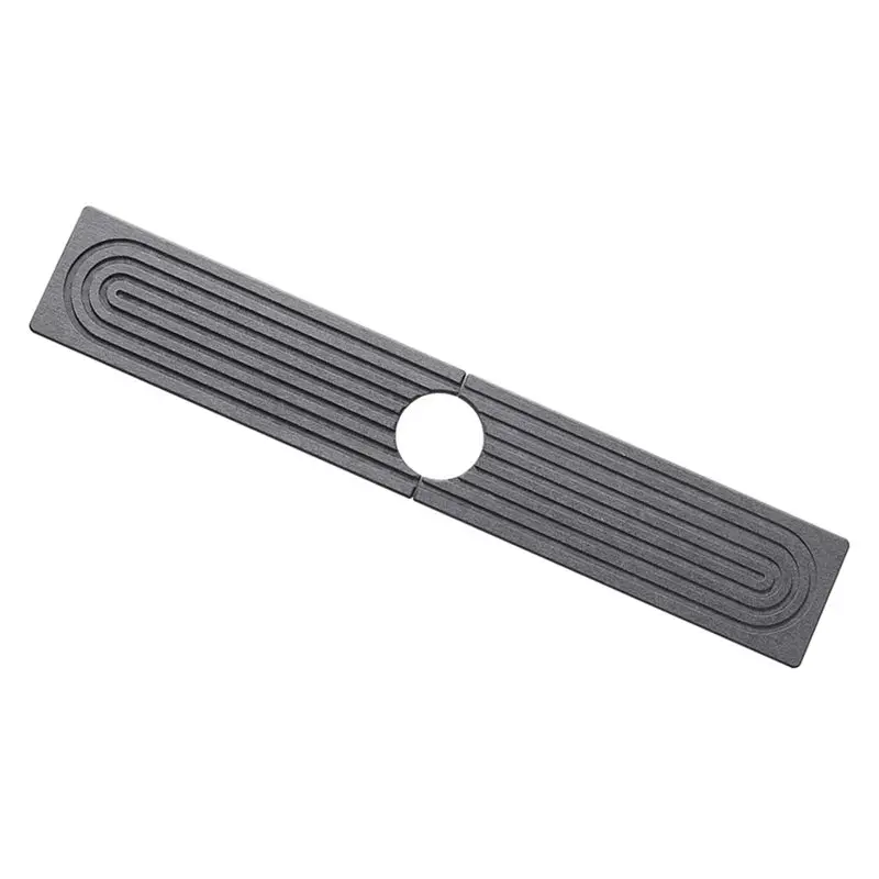 WORTHOWN-Sink Tray,Faucet Mat For Kitchen Sink, Diatomite Fast Drying Stone Faucet Splash Guard For Bathroom Counter Small