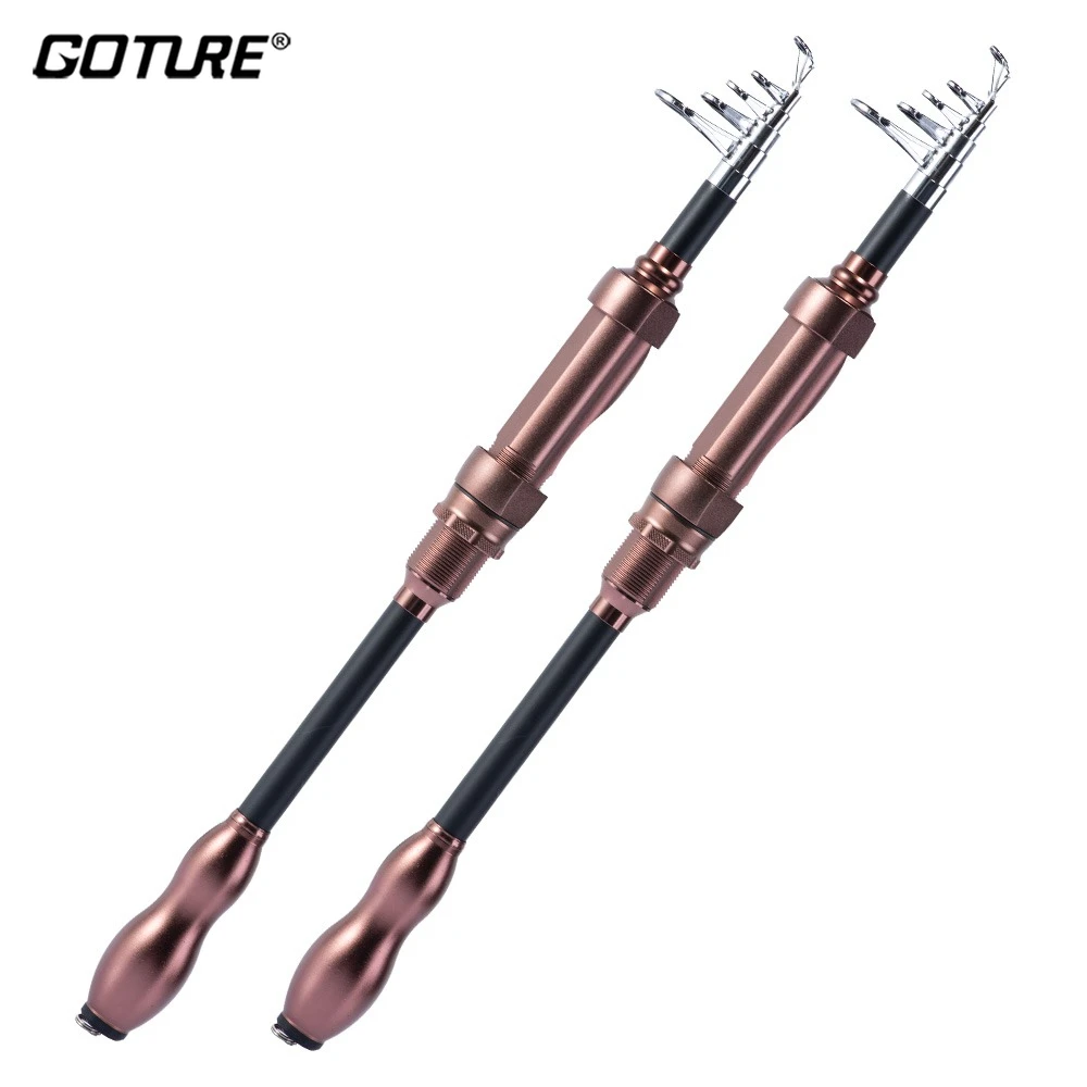 

Удочка Goture 1.8M 2.1M 2.4M 2.7M, телескопическая, из углеродного волокна, для путешествий, для морской и пресноводной рыбалки