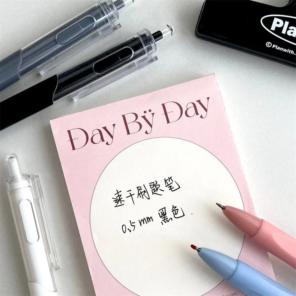 0.5mm Creative Morandi Press Neutral Pen Simplified Quick Dry Signature Pen High Beauty Small Fresh Writing Pen Student