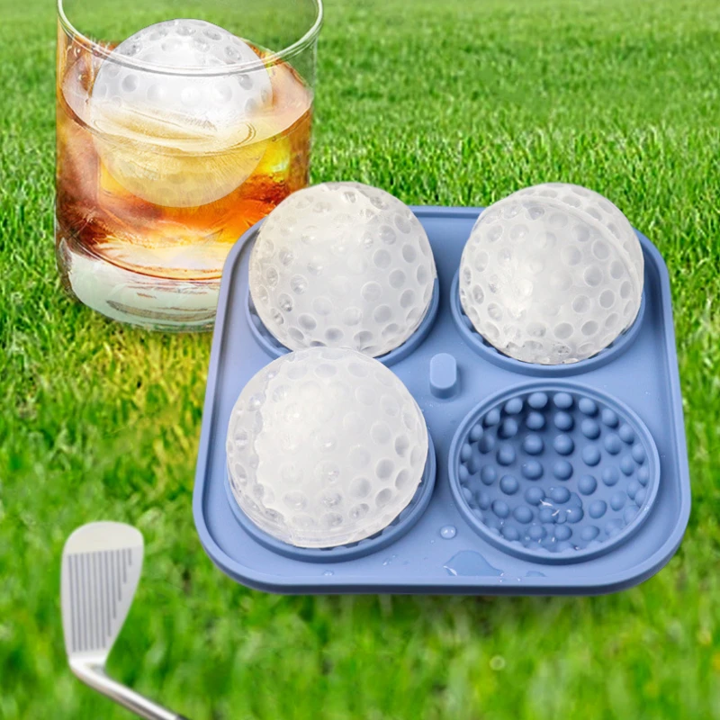 Ice Block Mold Silicone Football Basketball Rugby Golf Ice Hockey Mold Whisky Quick Freezer Ice Box