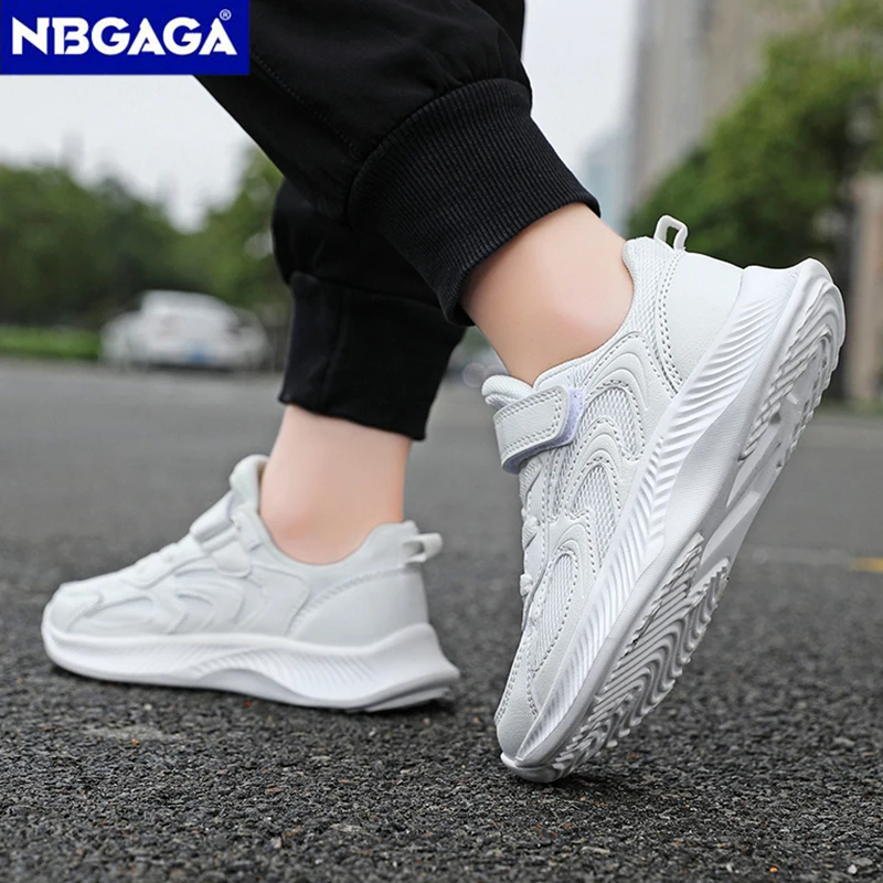 White Kids Sneaker For Boys And Girls Fashion Children Casual Shoes Non-slip Student Walking Shoes Outdoor Running Footwear