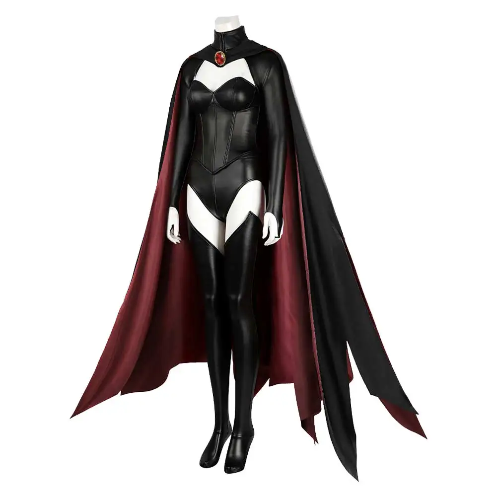 Movie X Female Super Villain Costume Disguise Queen Madelyne Cosplay Fantasy Cloak Suits Adult Women Roleplay Fantasia Outfits