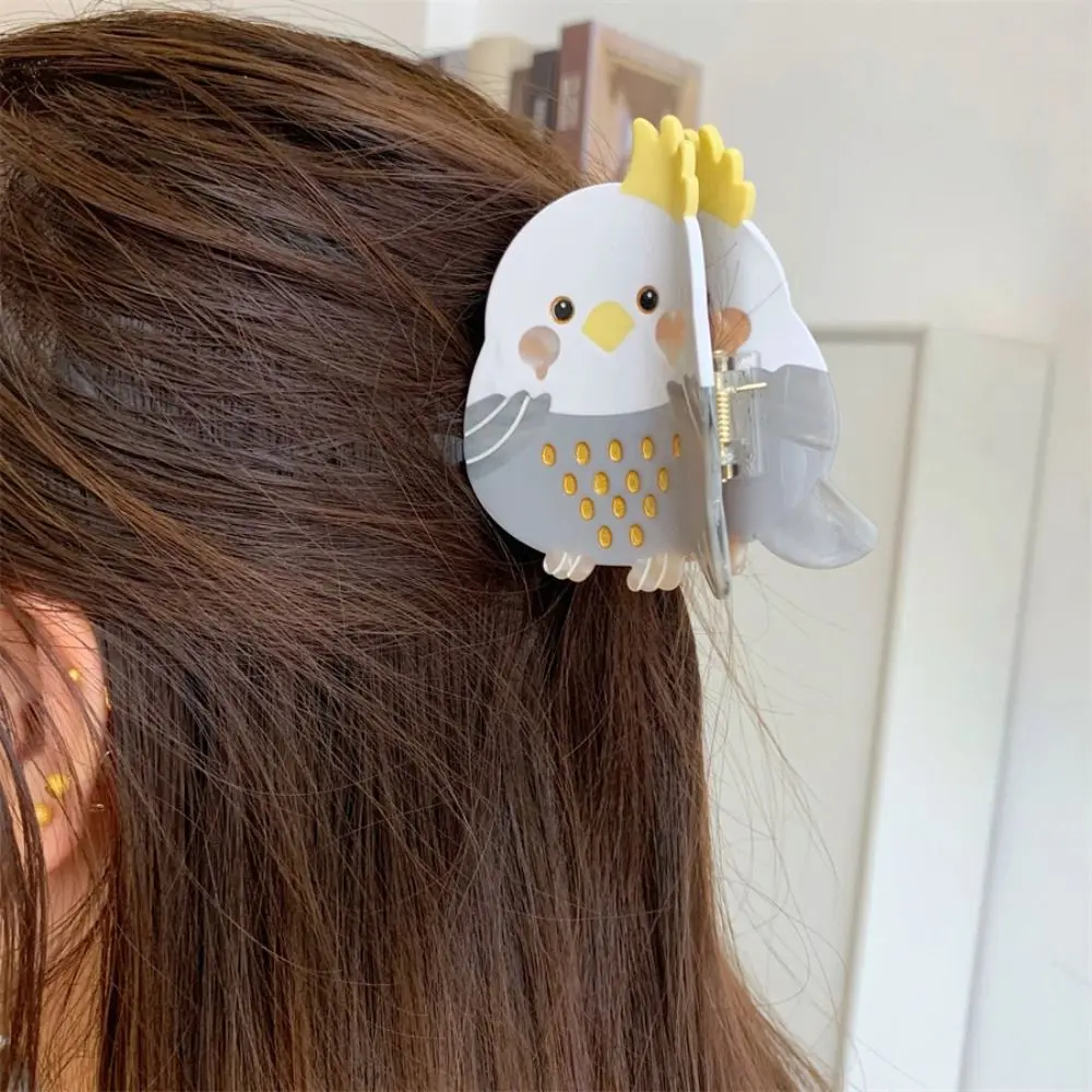 

Cute Cartoon Acetate Hair Claw Acetic Acid Sweet Animal Hair Clip Headdress Parrot Bird Shark Clip Female