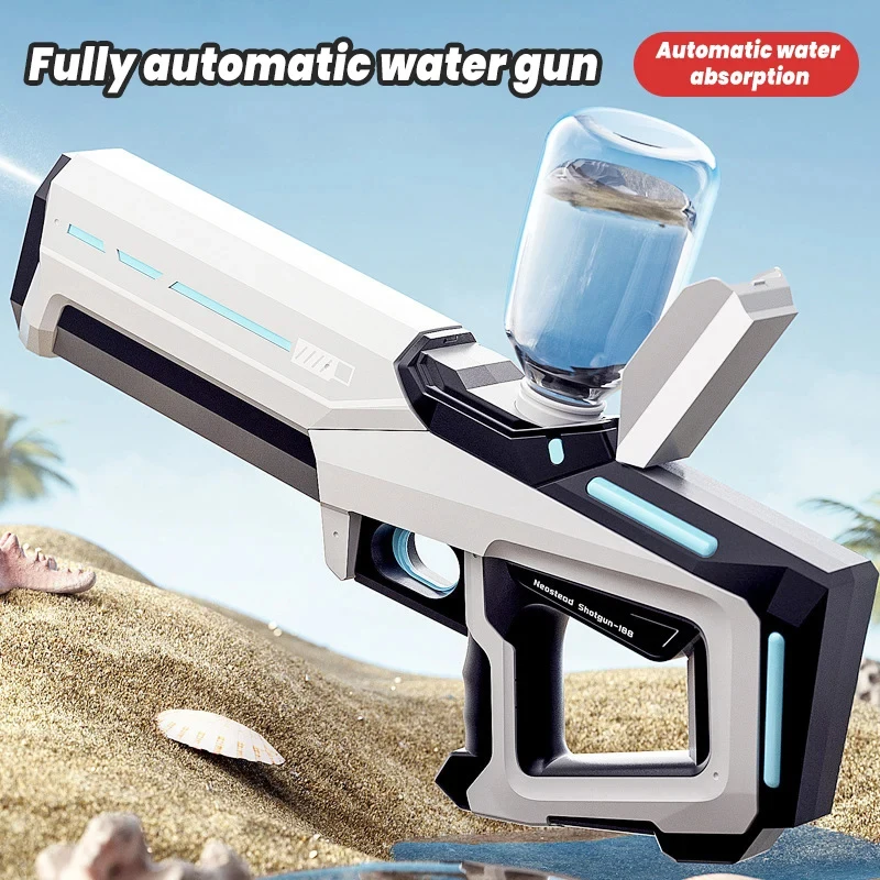 

New Electric Continuous Water Gun Water Splashing Festival Automatic Water Absorption High Pressure Strong Pulse Children's Toy