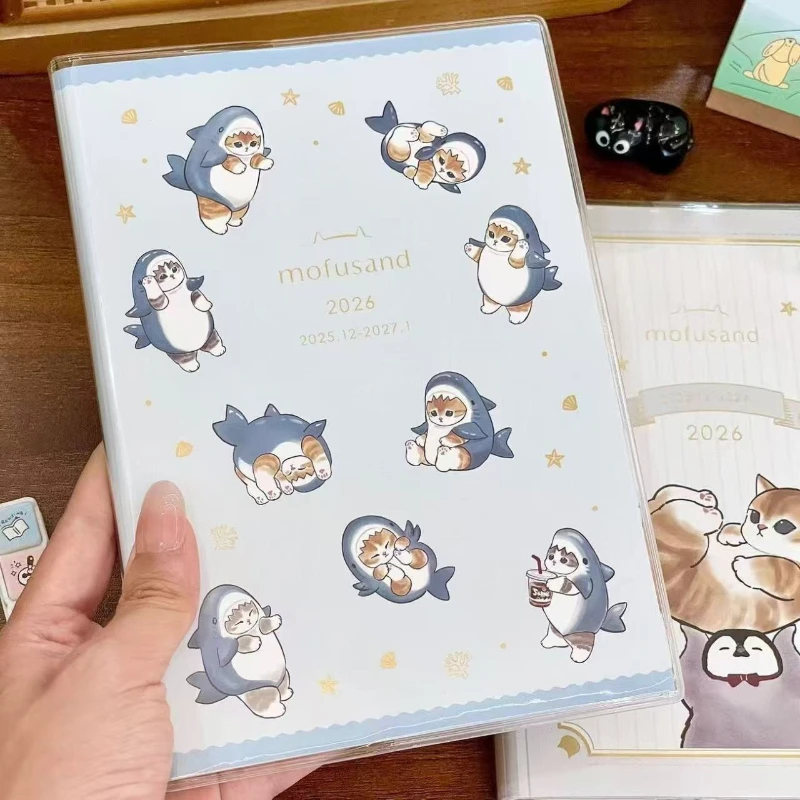 2026年新作 子猫イラストジャーナル - 学生向け・日々の計画用 日本風カラーページ