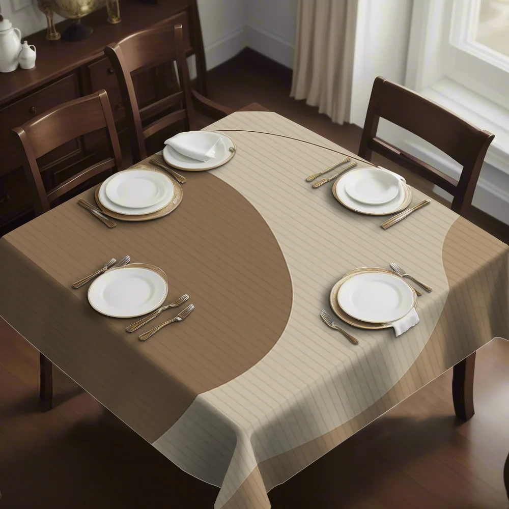 JIT, 1PC, New model modern and stylish square tablecloth, minimalist Morandi color scheme patternzyc