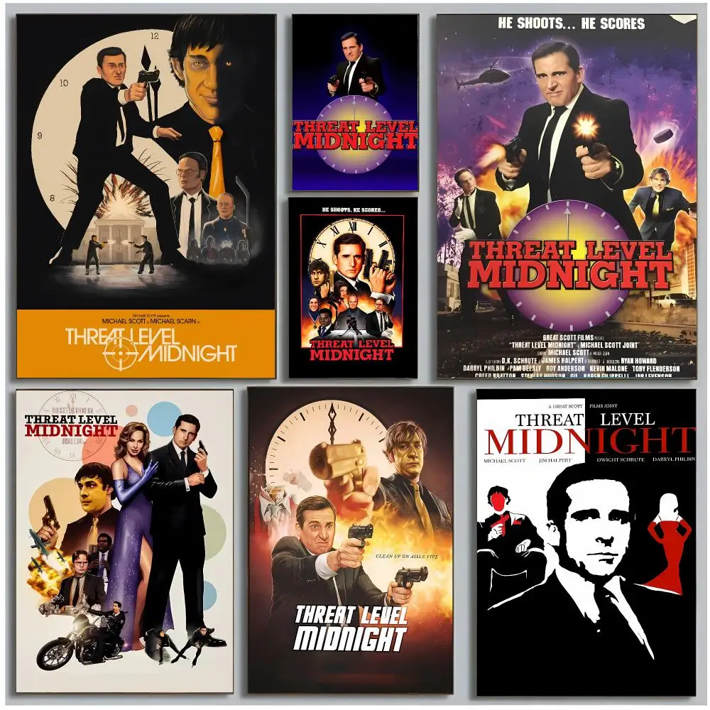 Office Comedy Short T-Threat Level Midnight Poster Modern Wall Art Bedroom Living Room Print Unframed