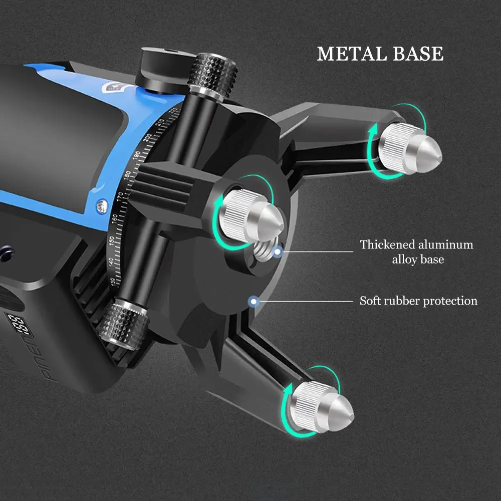 2/5 Cross Lines Laser Level Self Leveling 360 Horizontal And Vertical Blue Laser Outdoor Mode Nivel Láser 360 Autonivelante