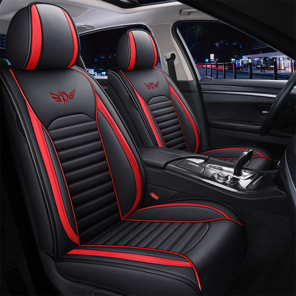 Universal PU Leather Car Seat Covers for Mazda 3 5 6 Mazda CX-3 CX-9 CX-5 CX-7 CX-30 Seat Cushion Interior Auto Accessories Part