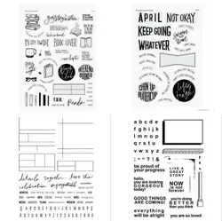 New English Clear Silicone Stamp  seal for DIY Scrapbooking  Album Decorative Clear Stamp Sheets A656