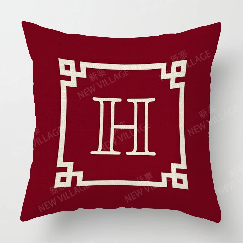 

Home living room fashion letter decoration cushion covers linen throw pillow covers45*45 pillowcase 40x40cm 50x50 45x45